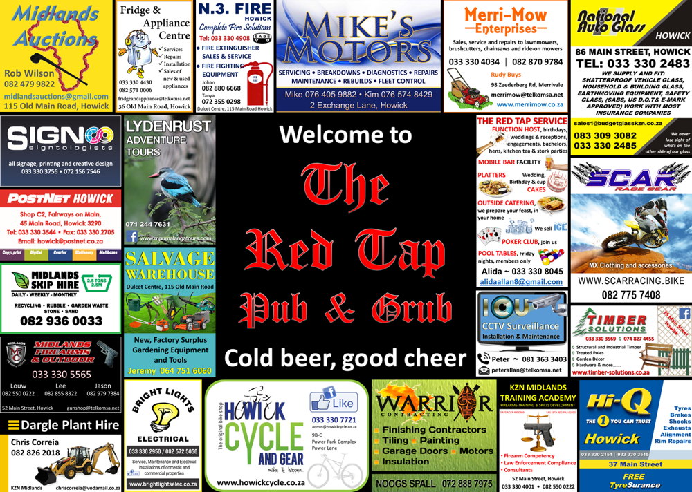 Red Tap Pub & Grub Placemat